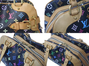 [USED/中古]LOUIS VUITTON ルイ・ヴィトン ハンドバッグ ブラック マルチカラー PVC レザー M40194 ゴールド金具 Bランク 中古 4c073943