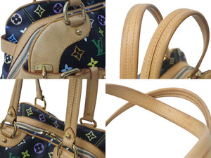 [USED/中古]LOUIS VUITTON ルイ・ヴィトン ハンドバッグ ブラック マルチカラー PVC レザー M40194 ゴールド金具 Bランク 中古 4c073943