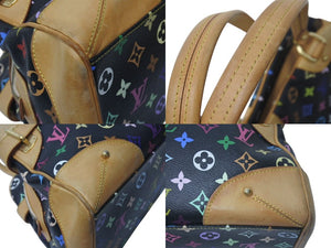[USED/中古]LOUIS VUITTON ルイ・ヴィトン ハンドバッグ ブラック マルチカラー PVC レザー M40194 ゴールド金具 Bランク 中古 4c073943