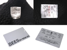 Load image into Gallery viewer, CHROME HEARTS クロムハーツ BSフレア レザーパッチ ニットキャップ ビーニー フレアボール カシミヤ ブラック 美品 中古 4c073946