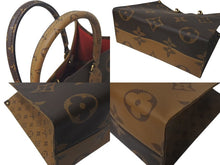 Load image into Gallery viewer, 極美品 LOUIS VUITTON ルイヴィトン オンザゴーGM トートバッグ 2WAYバッグ M44576 モノグラム ジャイアント PVC レザー 中古 4c073950