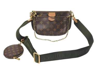 LOUIS VUITTON ルイヴィトン ショルダーバッグ ミュルティポシェットアクセソワール M44813モノグラム ブラウン 中古 4c073951