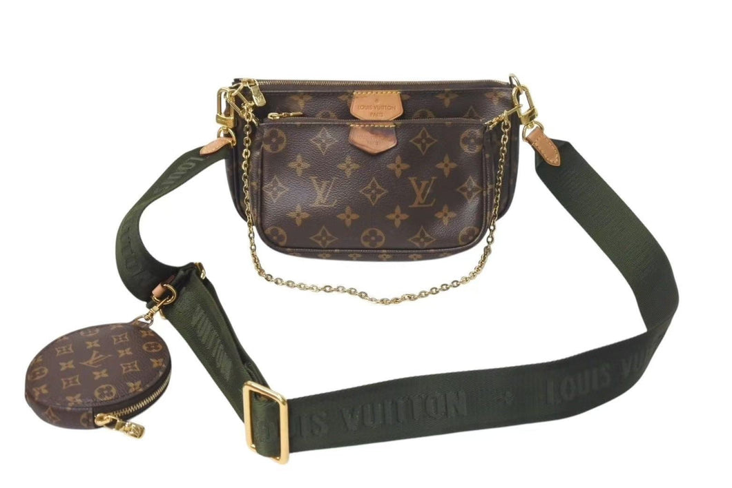 LOUIS VUITTON ルイヴィトン ショルダーバッグ ミュルティポシェットアクセソワール M44813モノグラム ブラウン 中古 4c073951