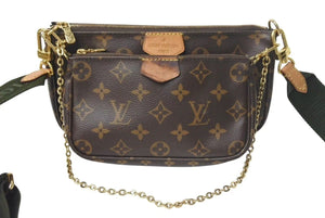 LOUIS VUITTON ルイヴィトン ショルダーバッグ ミュルティポシェットアクセソワール M44813モノグラム ブラウン 中古 4c073951