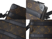 Load image into Gallery viewer, LOUIS VUITTON ルイヴィトン モノグラム マカサー ハンドル ソフトトランク ショルダーバッグ M45935 ブラック ブラウン 美品 中古 4c073952
