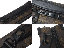 Load image into Gallery viewer, LOUIS VUITTON ルイヴィトン モノグラム マカサー ハンドル ソフトトランク ショルダーバッグ M45935 ブラック ブラウン 美品 中古 4c073952