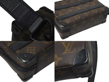 Load image into Gallery viewer, LOUIS VUITTON ルイヴィトン モノグラム マカサー ハンドル ソフトトランク ショルダーバッグ M45935 ブラック ブラウン 美品 中古 4c073952