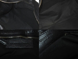 BALENCIAGA バレンシアガ ザジャイアントパートタイム エディターズバック 2WAYバッグ 173082 ブラック シルバー金具 美品 中古 4c073954