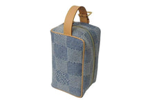 Load image into Gallery viewer, 新品同様 LOUIS VUITTON ルイヴィトン ロッカードップキット ハンドバッグ N40753 ダミエデニム ブルー ブラウン ゴールド 中古 4c073960