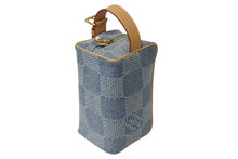 Load image into Gallery viewer, 新品同様 LOUIS VUITTON ルイヴィトン ロッカードップキット ハンドバッグ N40753 ダミエデニム ブルー ブラウン ゴールド 中古 4c073960