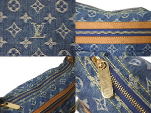 LOUIS VUITTON ルイヴィトン バギーPM ショルダーバッグ M95049 モノグラムデニム ヌメ革 ブルー ゴールド 美品 中古 4c073961