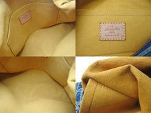 Load image into Gallery viewer, LOUIS VUITTON ルイヴィトン バギーPM ショルダーバッグ M95049 モノグラムデニム ヌメ革 ブルー ゴールド 美品 中古 4c073961