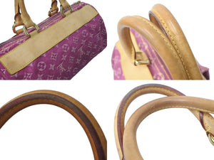 LOUIS VUITTON ルイヴィトン ネオスピーディ ハンドバッグ M95214 モノグラムデニム ゴールド金具 ピンク 美品 中古 4c073962