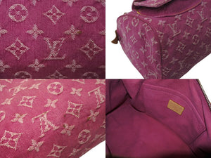 LOUIS VUITTON ルイヴィトン ネオスピーディ ハンドバッグ M95214 モノグラムデニム ゴールド金具 ピンク 美品 中古 4c073962
