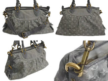 Load image into Gallery viewer, LOUIS VUITTON ルイヴィトン モノグラムデニム ネオカヴィMM 2WAYハンドバッグ M95351 ロゴ ゴールド金具 グレー 美品 中古 4c073967