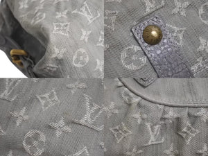 LOUIS VUITTON ルイヴィトン モノグラムデニム ネオカヴィMM 2WAYハンドバッグ M95351 ロゴ ゴールド金具 グレー 美品 中古 4c073967
