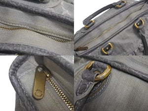 LOUIS VUITTON ルイヴィトン モノグラムデニム ネオカヴィMM 2WAYハンドバッグ M95351 ロゴ ゴールド金具 グレー 美品 中古 4c073967