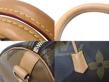 Load image into Gallery viewer, 極美品 LOUIS VUITTON ルイヴィトン モノグラムジャイアント リバース スピーディバンドリエール30 ハンドバッグ M44602 ブラウン 中古 4c073979