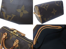 Load image into Gallery viewer, 極美品 LOUIS VUITTON ルイヴィトン モノグラムジャイアント リバース スピーディバンドリエール30 ハンドバッグ M44602 ブラウン 中古 4c073979
