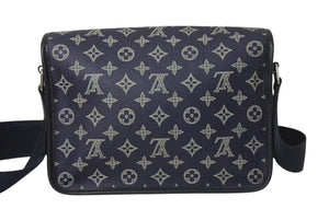 LOUIS VUITTON ルイヴィトン ショルダーバッグ サバンナPM チャップマンブラザーズ M54248 ネイビー シルバー金具 美品 中古 4c073982