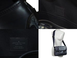 LOUIS VUITTON ルイヴィトン ショルダーバッグ サバンナPM チャップマンブラザーズ M54248 ネイビー シルバー金具 美品 中古 4c073982