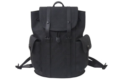 極美品 LOUIS VUITTON ルイヴィトン トリヨンモノグラム レザー クリストファーPM M20899 ブラック 中古 4c073983