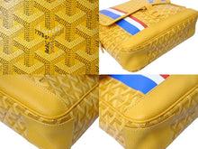 Load image into Gallery viewer, 極美品 GOYARD ゴヤール グランブルーMM ショルダーバッグ キャンバス カーフスキン イエロー PARIS 中古 4c073988