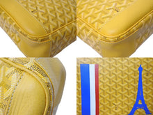 Load image into Gallery viewer, 極美品 GOYARD ゴヤール グランブルーMM ショルダーバッグ キャンバス カーフスキン イエロー PARIS 中古 4c073988