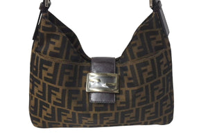 FENDI フェンディ ズッカ柄 ショルダーバッグ ズ柄ショルダーバッグ デニム レディース 265690 美品 中古 4c073989 