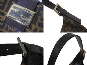 FENDI フェンディ ズッカ柄 ショルダーバッグ ズ柄ショルダーバッグ デニム レディース 265690 美品 中古 4c073989 
