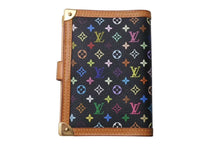 Load image into Gallery viewer, LOUIS VUITTON ルイヴィトン 手帳カバー システム手帳 アジェンダPM R20895 モノグラムマルチカラー ノワール 美品 中古 4c073993