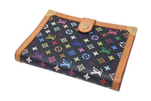 Load image into Gallery viewer, LOUIS VUITTON ルイヴィトン 手帳カバー システム手帳 アジェンダPM R20895 モノグラムマルチカラー ノワール 美品 中古 4c073993