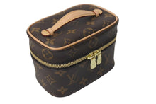 Load image into Gallery viewer, 極美品 LOUIS VUITTON ルイヴィトン ニース ナノ バニティバッグ ハンドバッグ M44936 モノグラム ブラウン 中古 4c073994