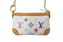 Load image into Gallery viewer, LOUIS VUITTON ルイヴィトン ポシェット ミラPM ポーチ M60098 モノグラム マルチカラー ホワイト 村上隆 ゴールド金具 美品 中古 4c073996