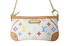 Load image into Gallery viewer, LOUIS VUITTON ルイヴィトン ポシェット ミラMM アクセサリーポーチ M60096 モノグラム マルチカラー ホワイト 美品 中古 4c073997