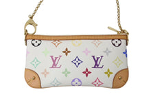 Load image into Gallery viewer, LOUIS VUITTON ルイヴィトン ポシェット ミラMM アクセサリーポーチ M60096 モノグラム マルチカラー ホワイト 美品 中古 4c073997