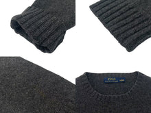 Load image into Gallery viewer, 美品 POLO RALPH LAUREN ポロラルフローレン ポロベアダッフルニット セーター 0105734GH サイズ L グレー 中古 4c074004
