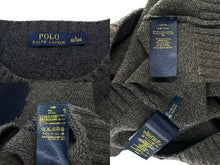 Load image into Gallery viewer, 美品 POLO RALPH LAUREN ポロラルフローレン ポロベアダッフルニット セーター 0105734GH サイズ L グレー 中古 4c074004