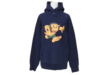 A Bathing Ape アベイシングエイプ Baby Milo Hoodie ベビーマイロパーカー サイズ S ネイビー 美品 中古 4c074018