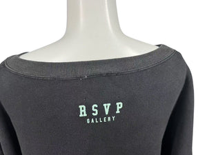 RSVP アールエスブイピー ヴィンテージ ナイキ トレーナー スウェットシャツ A1037 ブラック イエロー グリーン L 美品 中古 4c074032