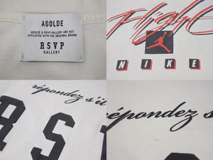 RSVP GALLERY AGOLDE NIKE AIR JORDAN FLIGHT ヴィンテージ ナイキ エアジョーダン Tシャツ ホワイト 白 サイズ L A1036 中古 4c074095