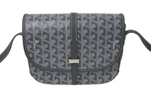 Load image into Gallery viewer, 極美品 GOYARD ゴヤール ベルヴェデーレPM バッグ ショルダーバッグ グレー PVC コーティングキャンバス レザー 中古 4c074103