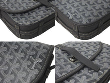 Load image into Gallery viewer, 極美品 GOYARD ゴヤール ベルヴェデーレPM バッグ ショルダーバッグ グレー PVC コーティングキャンバス レザー 中古 4c074103