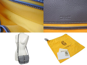 極美品 GOYARD ゴヤール ベルヴェデーレPM バッグ ショルダーバッグ グレー PVC コーティングキャンバス レザー 中古 4c074103