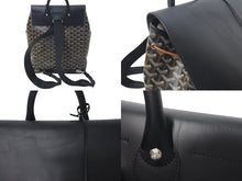 Load image into Gallery viewer, GOYARD ゴヤール アルパン バックパックMM リュック ALPIN2MMLTY01CL01P ブラック PVC レザー シルバー金具 美品 中古 4c074104