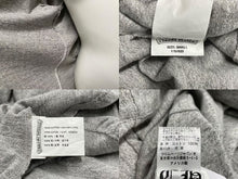 Load image into Gallery viewer, CHROME HEARTS クロムハーツ ベースボールシャツ サイズS クロスボールボタン レザーロゴパッチ グレー シルバー925 美品 中古 4c074111