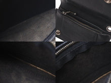 Load image into Gallery viewer, CHROME HEARTS クロムハーツ 1ジップクロスボタンレザーウォレット 二つ折り財布 レザー シルバー925 ブラック 美品 中古 4c074113
