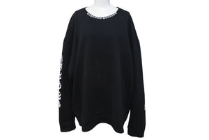 CHROME HEARTS クロムハーツ スウェットシャツ トレーナー サイズXL ネックロゴ アームプリント 新型 美品 中古 4c074119