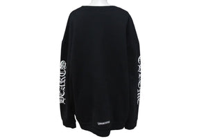 CHROME HEARTS クロムハーツ スウェットシャツ トレーナー サイズXL ネックロゴ アームプリント 新型 美品 中古 4c074119