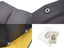 Load image into Gallery viewer, GOYARD ゴヤール サン ガブリエルウォレット 三つ折り財布 フランス製 PVC レザー グレー シルバー金具 美品 中古 4c074123